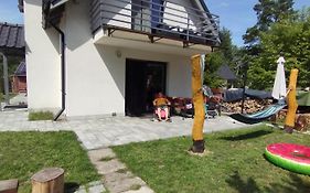 Mazury dom całoroczny przy lesie, jezioro